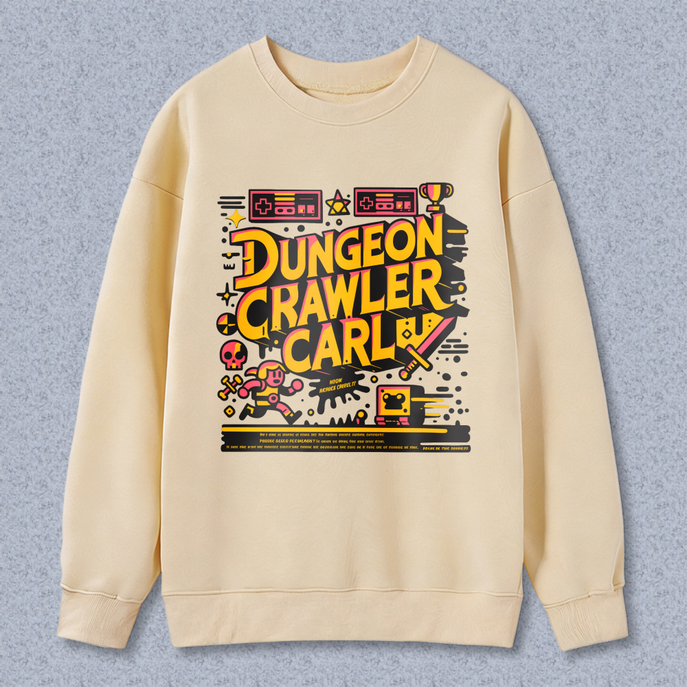 Wardrobecart Dungeon Crawler Carl Pixel Art Design Unisex Classic Sweatshirt