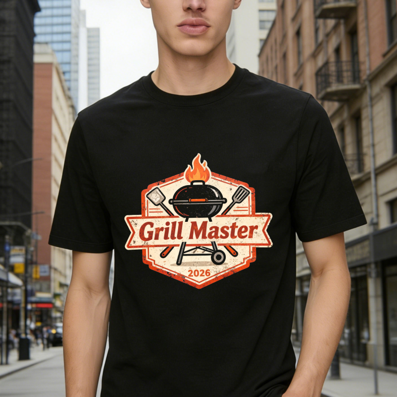 Grill Master 2026 Barbecue Flame Grill Spatula Vintage Badge Unisex Classic T-shirt