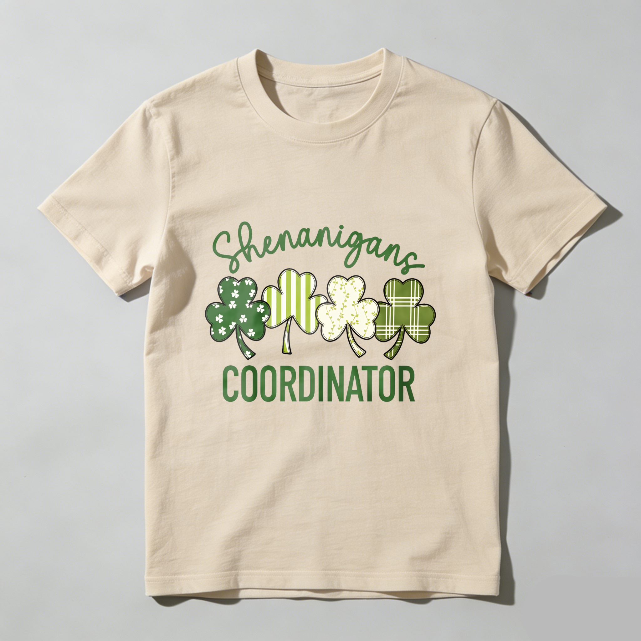 Wardrobecart Shenanigans Coordinator With Four Shamrocks tshirt