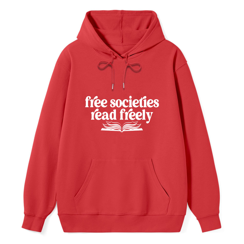 Wardrobecart Free Societies Read Freely Book Design Unisex Classic Hoodie