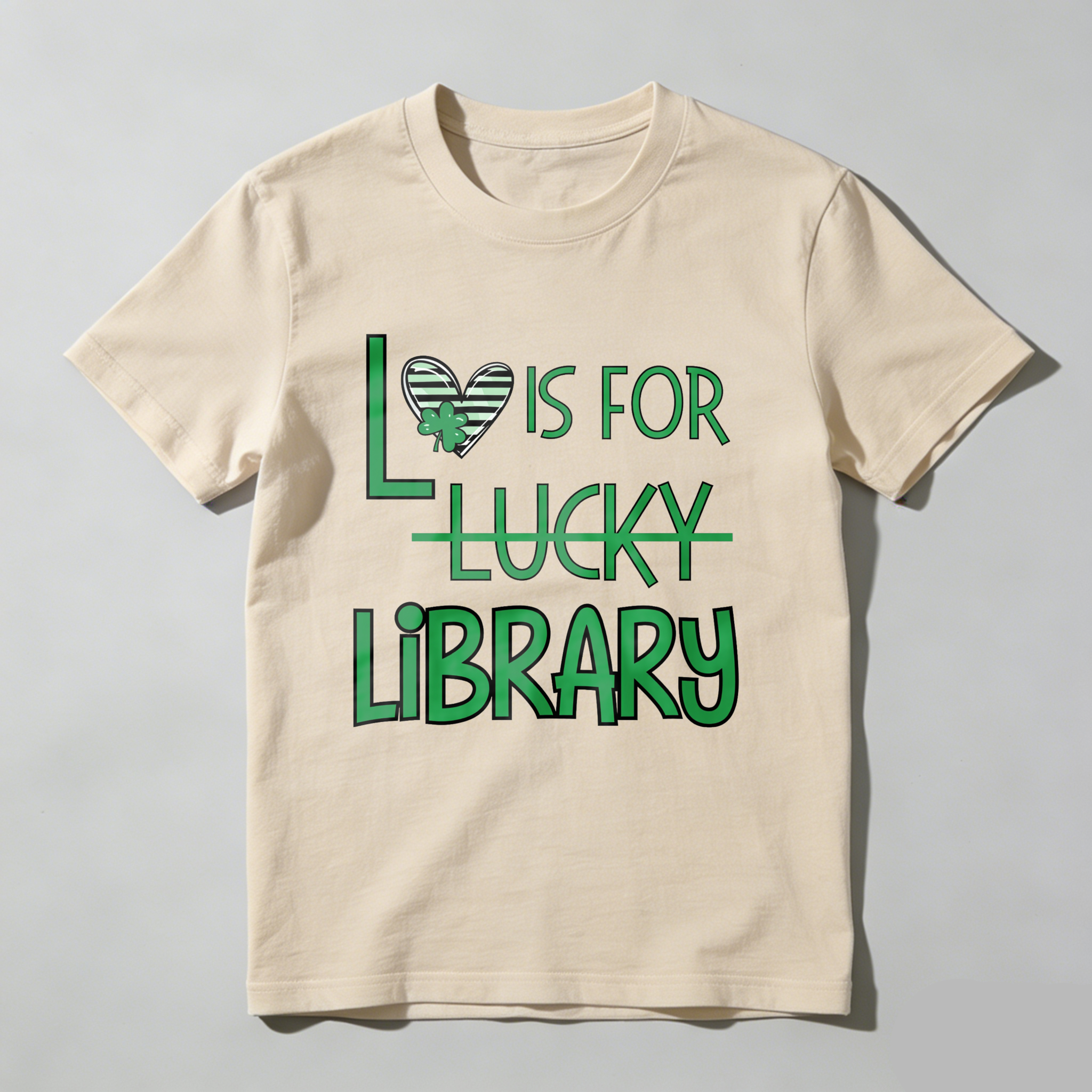 Wardrobecart L Is For Lucky Library Tshirt