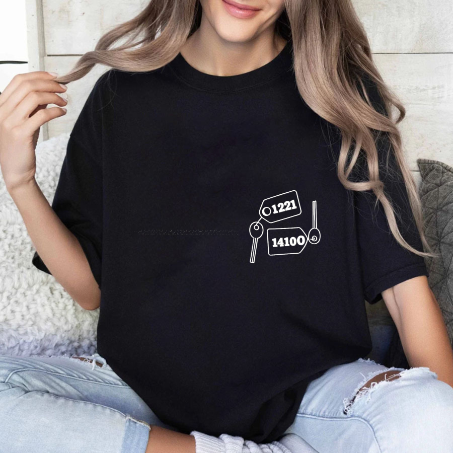 Wardrobecart Key Tags With Numbers And Keys Tshirt