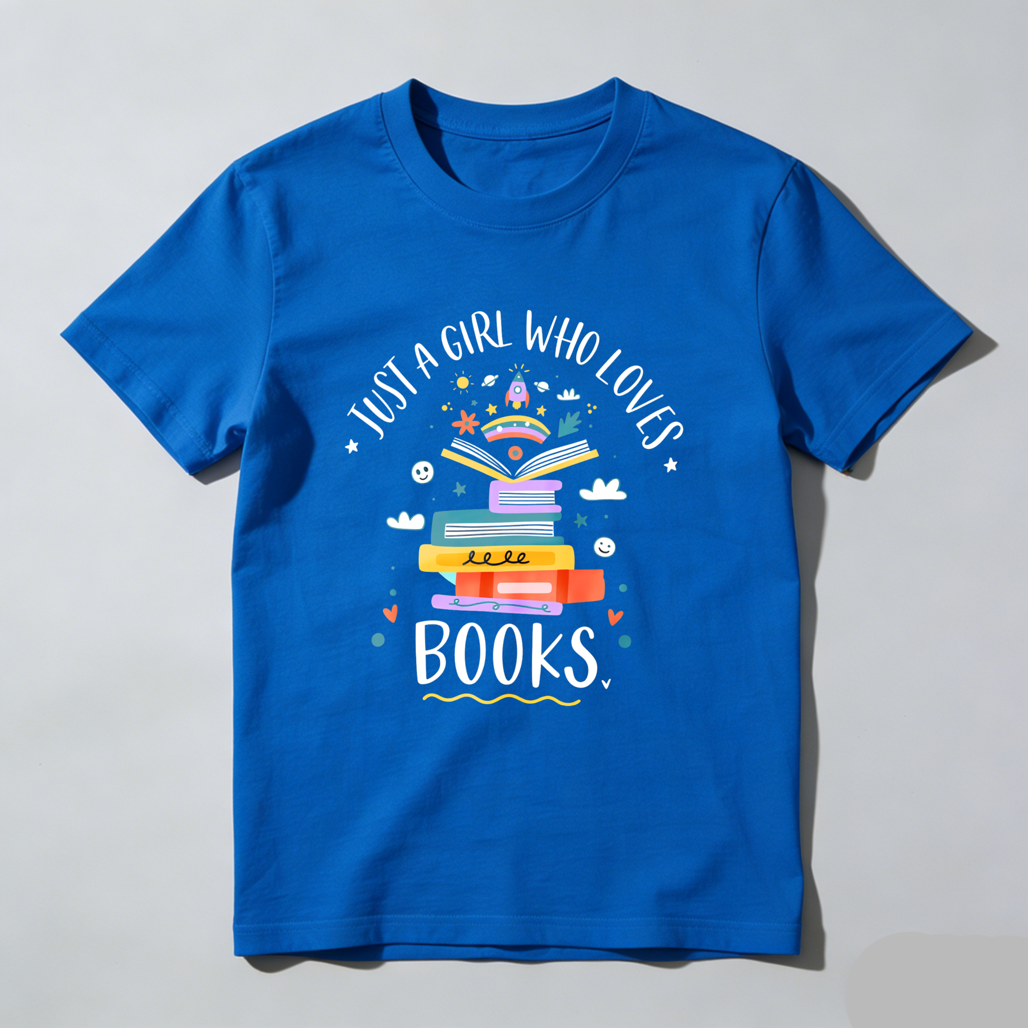 Wardrobecart Just A Girl Who Loves Books Tshirt(2)