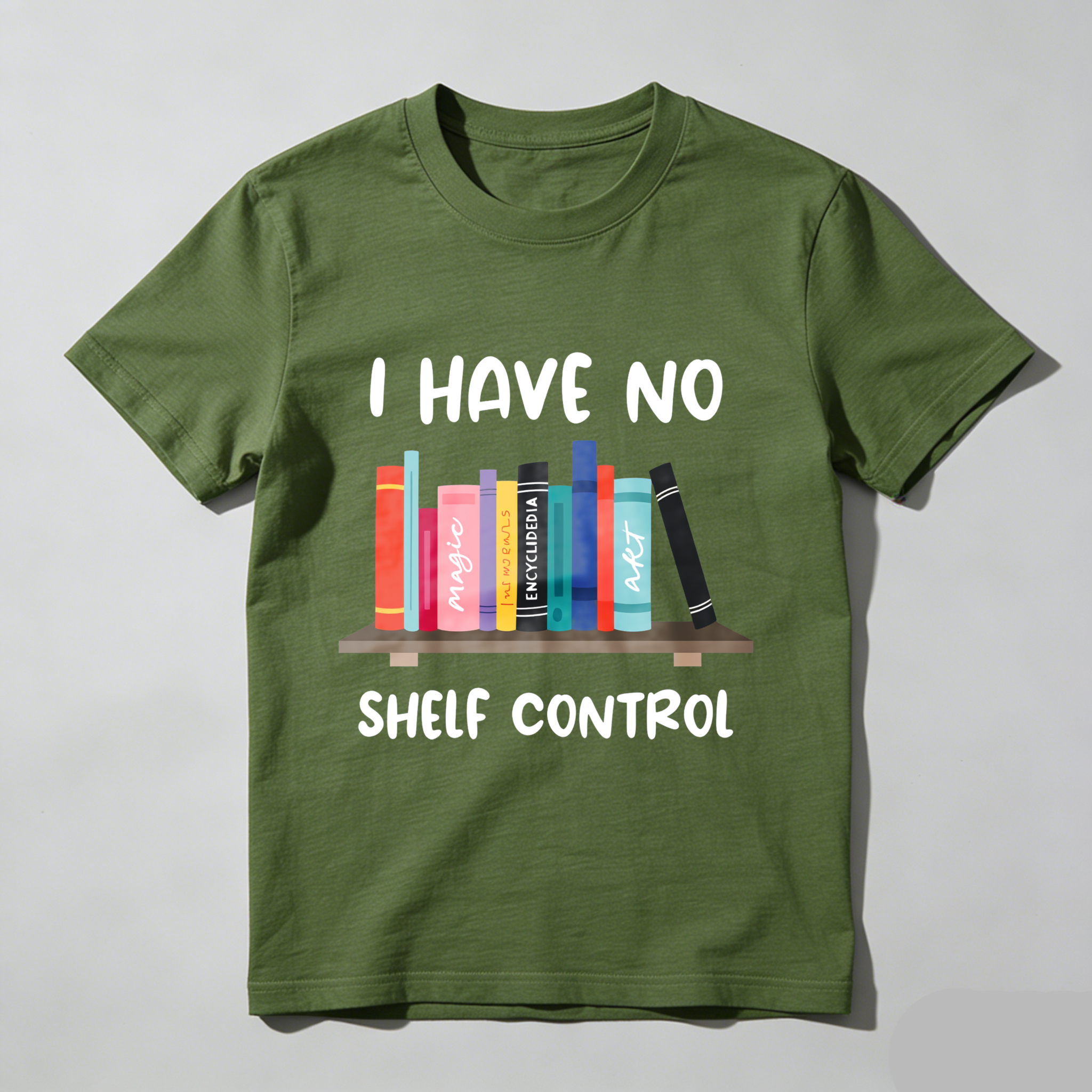 Wardrobecart I Have No Shelf Control With Books And Words Unisex Classic T-shirt