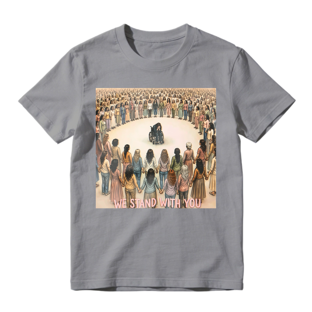 We Stand With You Wheelchair Support Circle Unisex Classic T-shirt