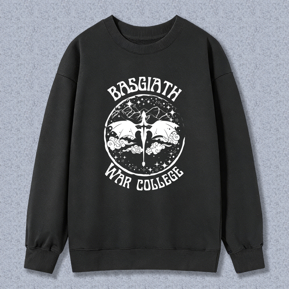 Wardrobecart Basilisk War College Dragon And Sword Design Unisex Classic Sweatshirt