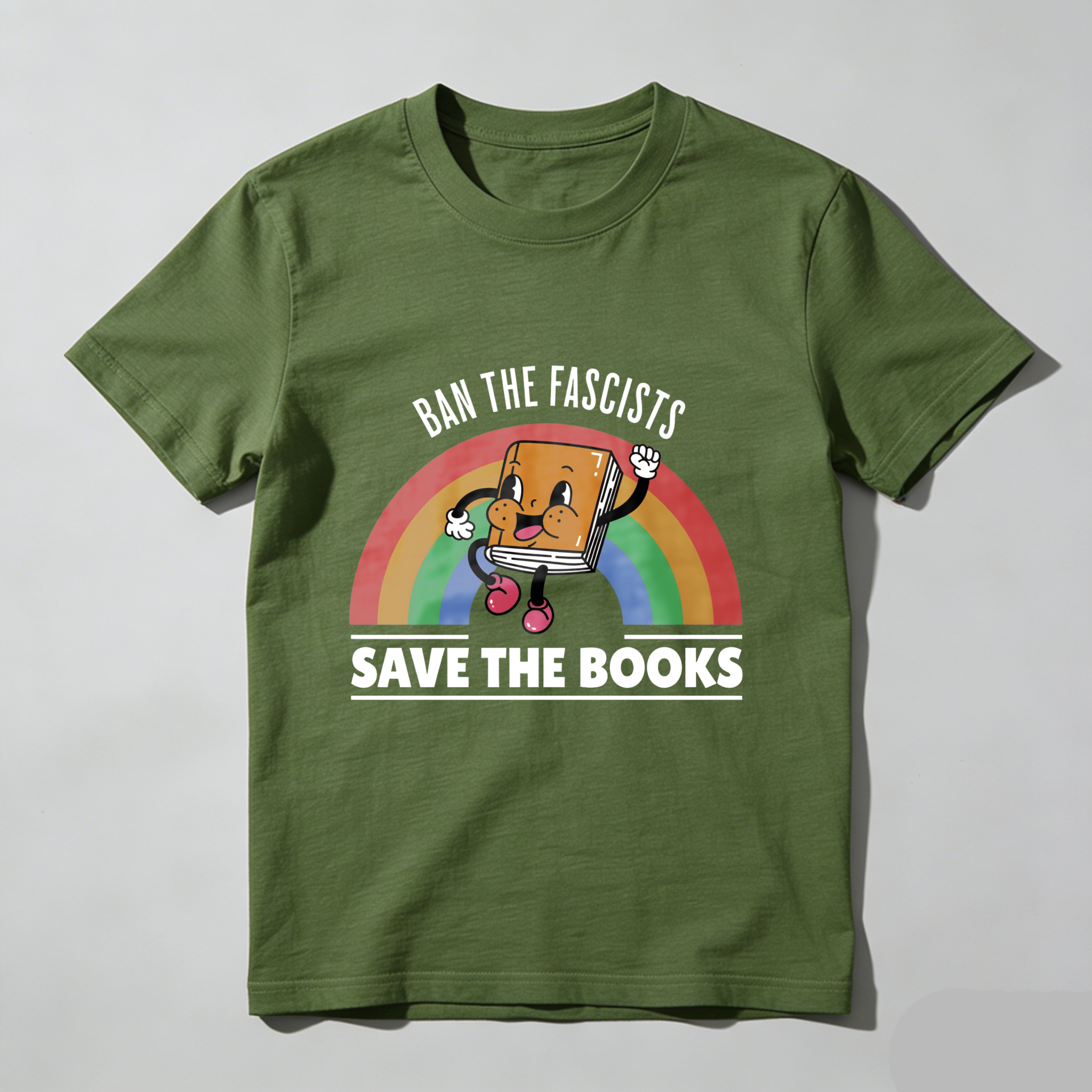 Wardrobecart Ban The Fascists Save The Books Tshirt