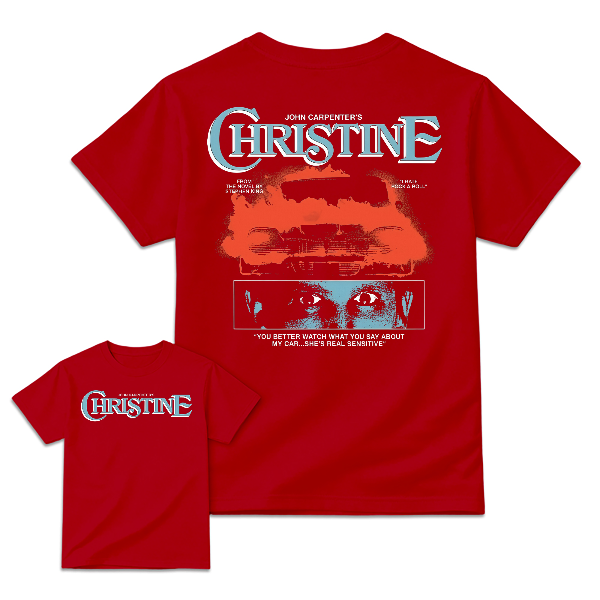 Christ1ne Inspired Retro Car Horror Movie Graphic T-Shirt