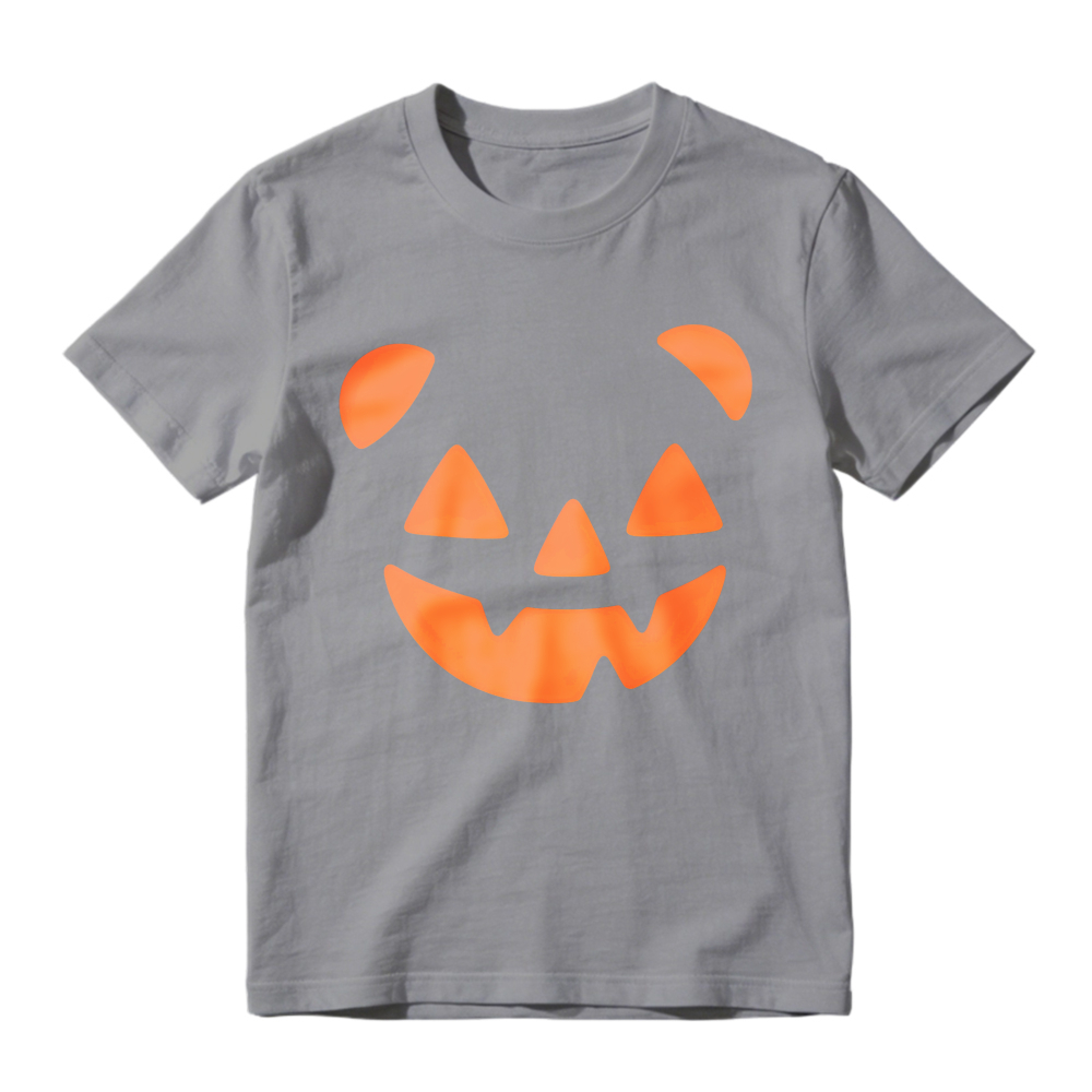 Orange Pumpkin Face Halloween Unisex Classic T-shirt