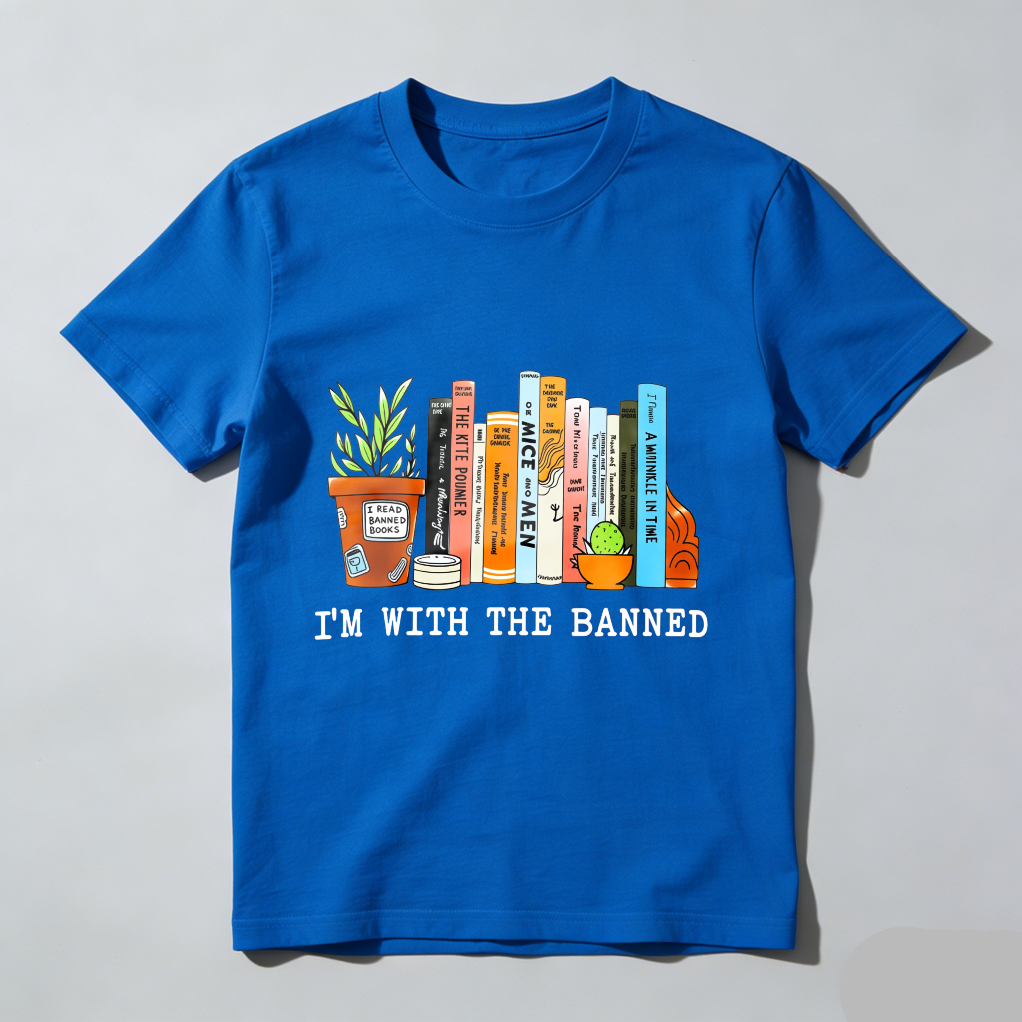 Wardrobecart I'm With The Banned Books Shelf Tshirt