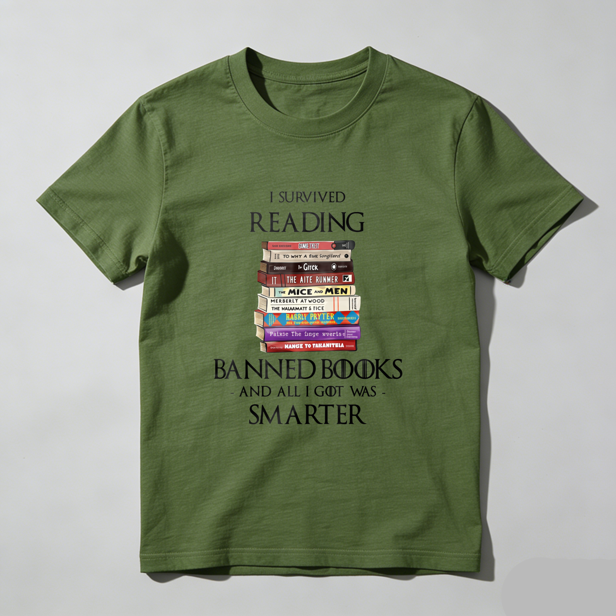 Wardrobecart I Survived Reading Banned Books And All I Got Was Smarter Tshirt