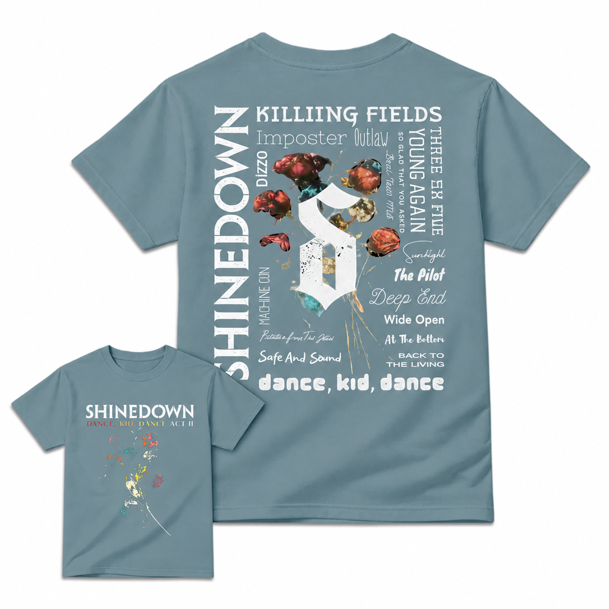 Shined0wn Dance Kid Dance Act II Rock Concert T-Shirt
