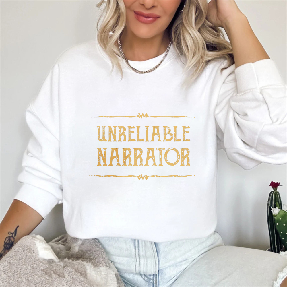 Wardrobecart Unreliable Narrator Unisex Classic Sweatshirt