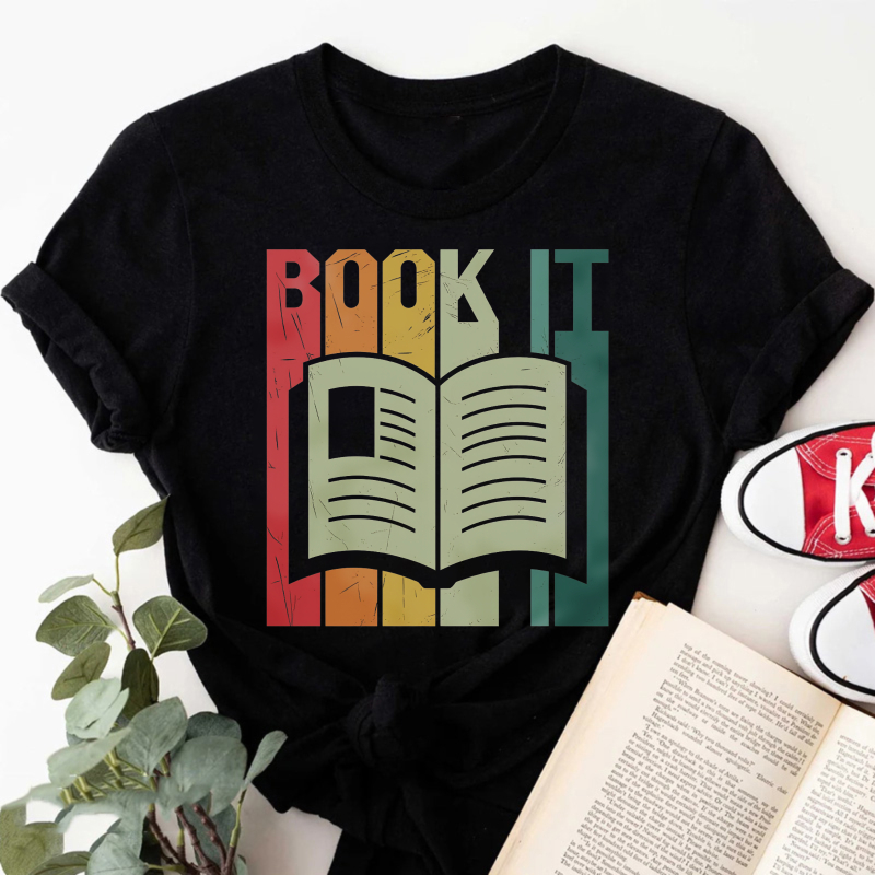 Wardrobecart Book It With Open Book Design Tshirt