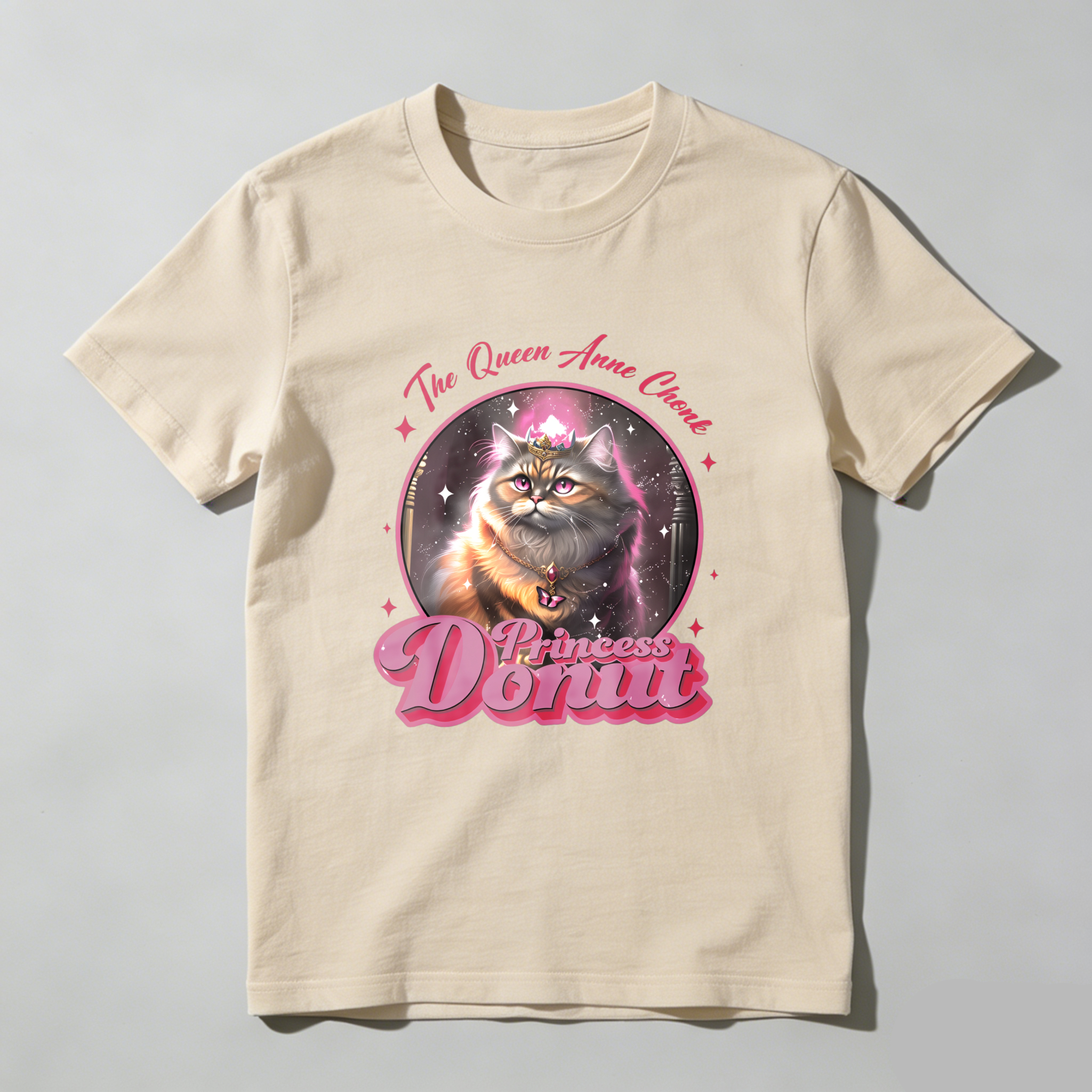 Wardrobecart The Queen Anne Cat Princess Donut Tshirt