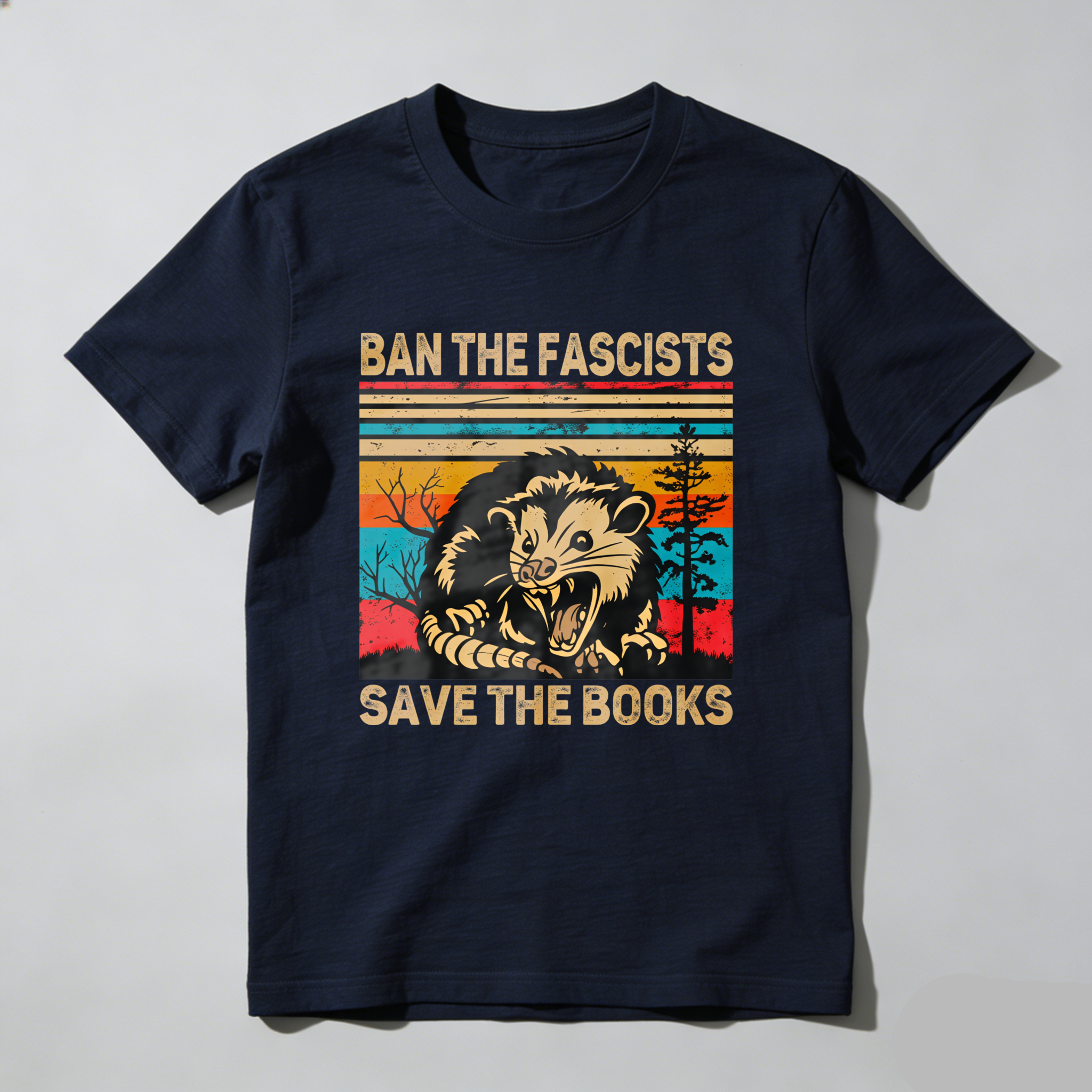 Wardrobecart Ban The Fascists Save The Books Tshirt