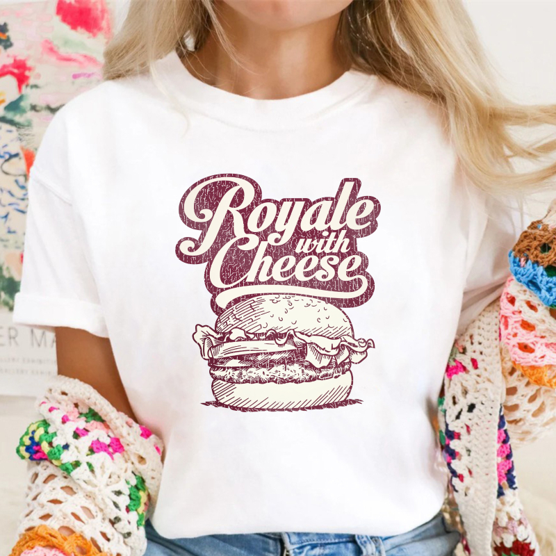 Royale With Cheese Burger Graphic, Unisex Classic T-shirt