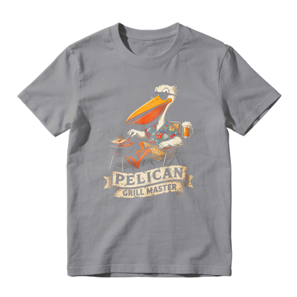 Pelican Grill Master Funny Bird With Sunglasses And Beer Unisex Classic T-shirt