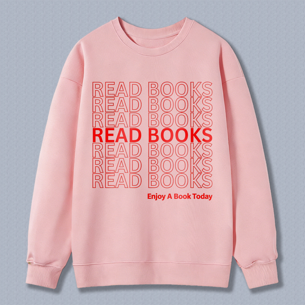 Wardrobecart Read Books Pattern Unisex Classic Sweatshirt