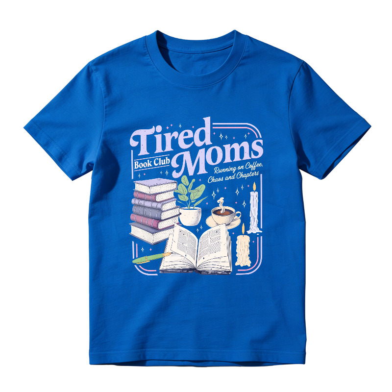 Wardrobecart Tired Moms Book Club Reading With Tea Candles And Plants Unisex Classic T-shirt