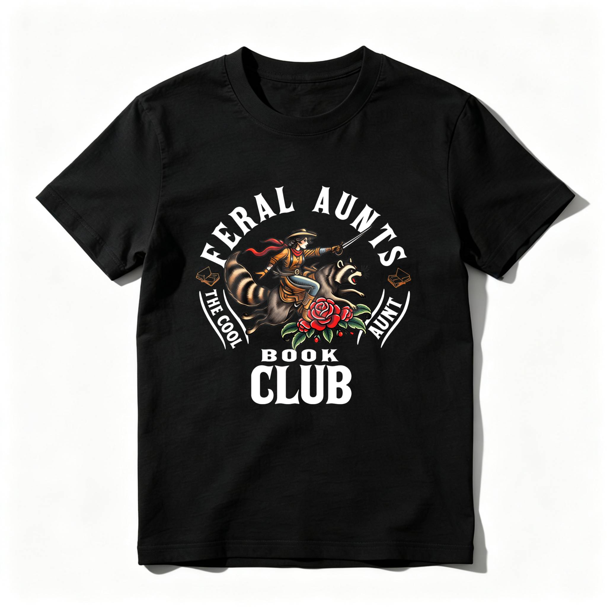 Wardrobecart Feral Aunts Book Club The Cool Aunt tshirt