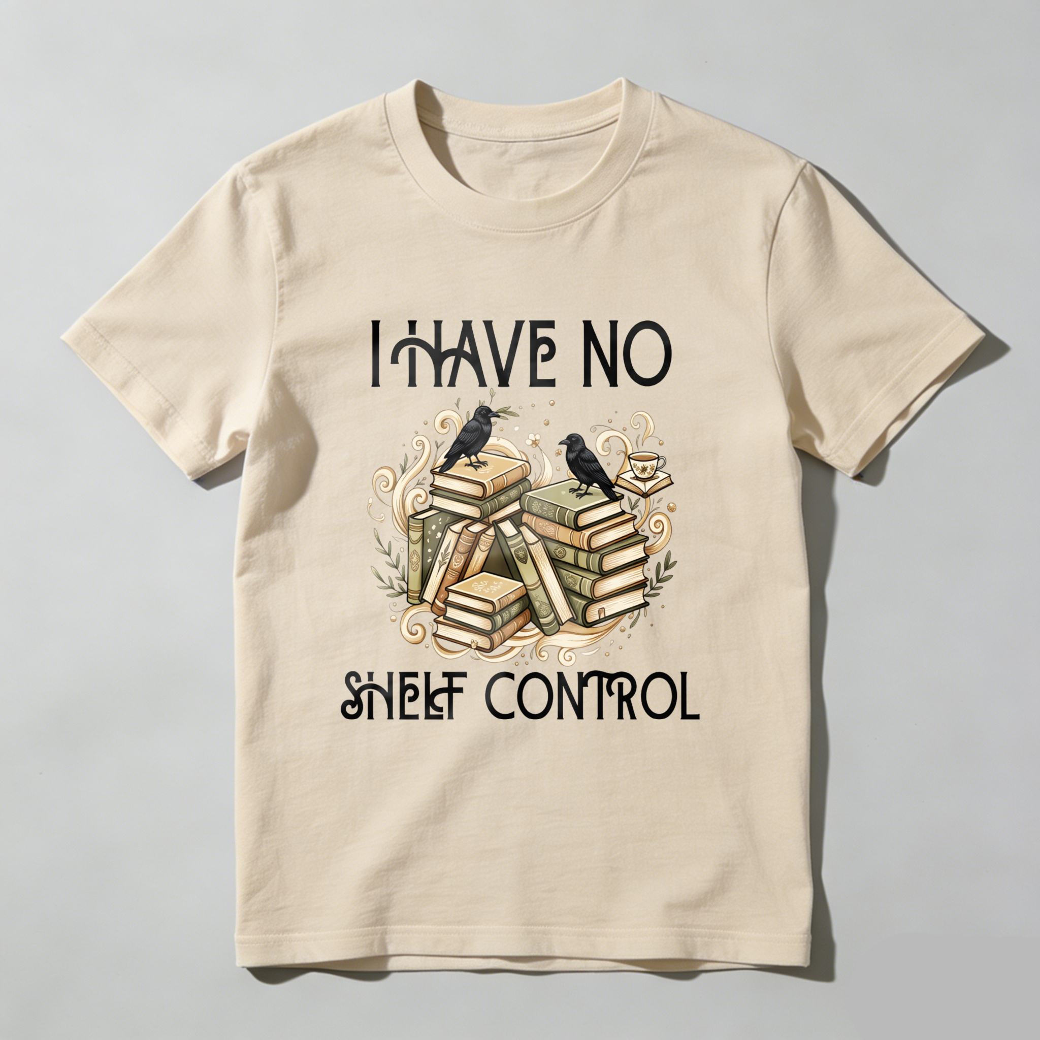 Wardrobecart Books And Birds I Have No Shelf Control Unisex Classic T-shirt