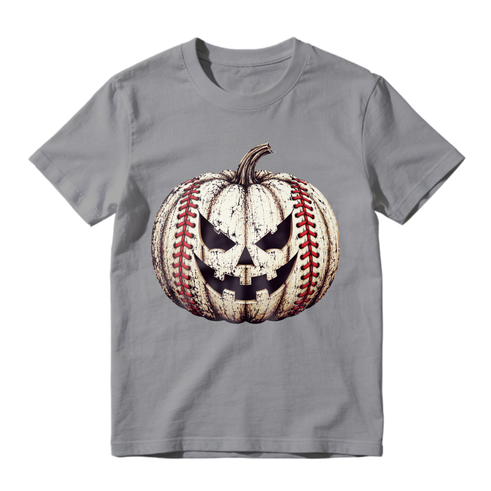Baseball Pumpkin Face Graphic, Unisex Classic T-shirt