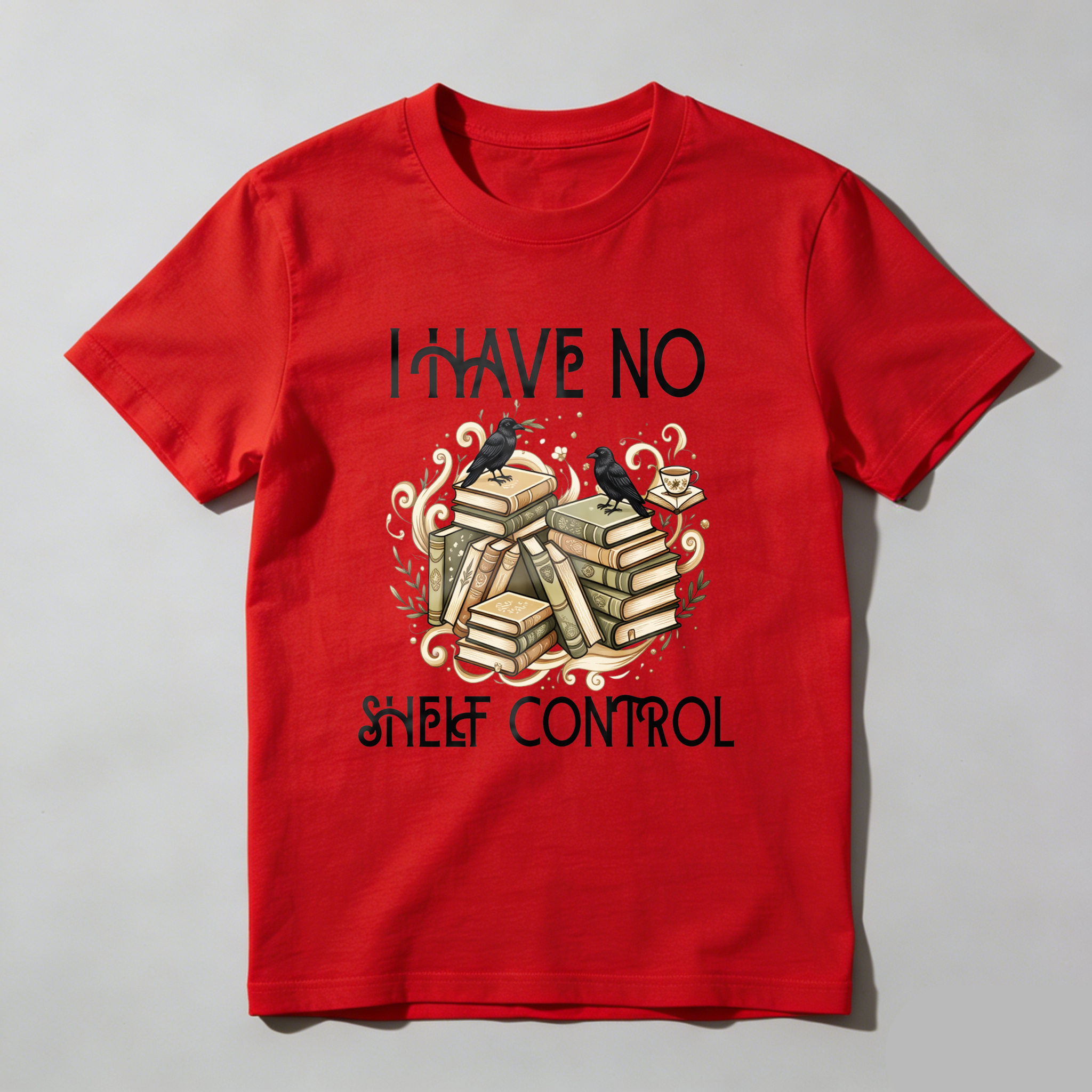 Wardrobecart Books And Birds I Have No Shelf Control Unisex Classic T-shirt