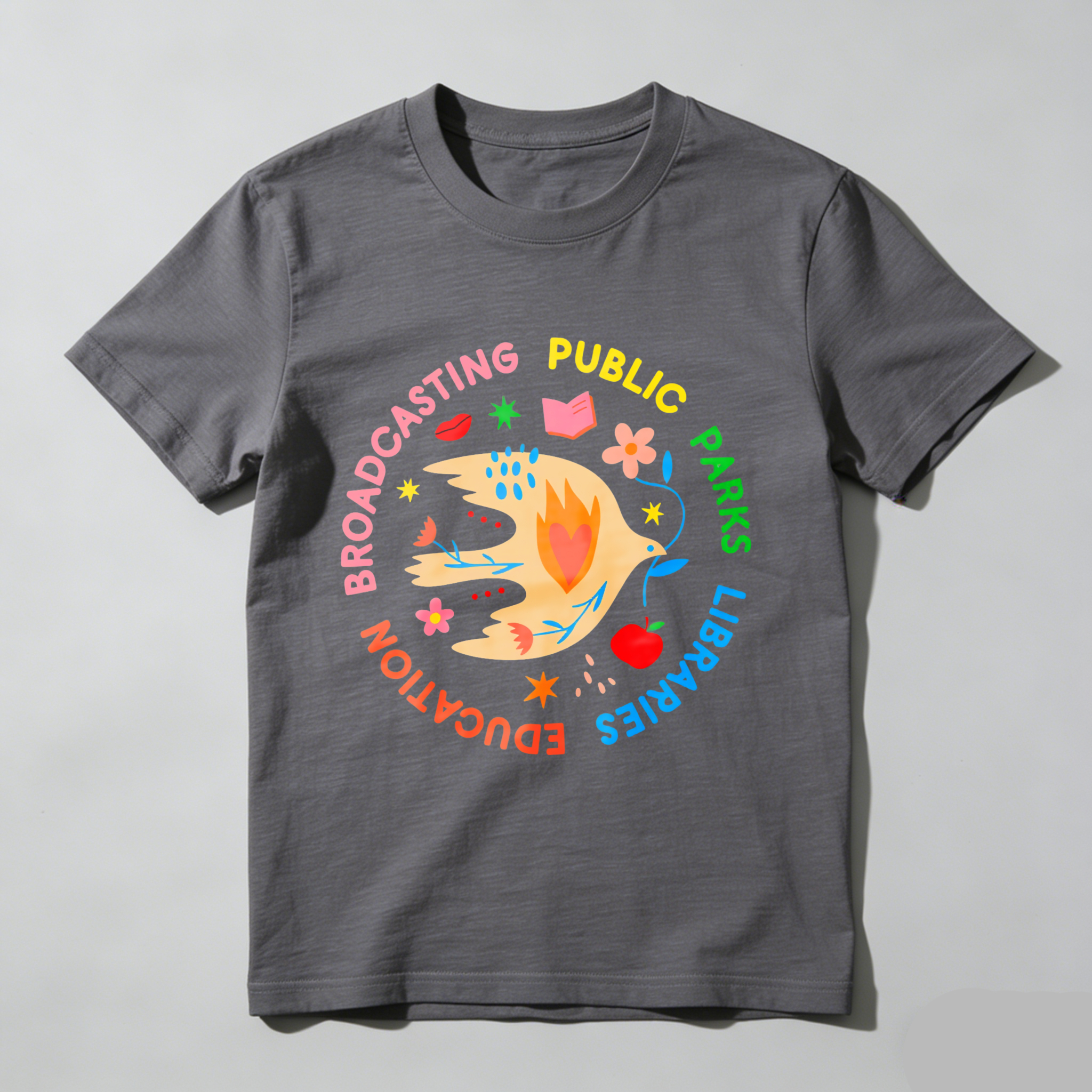Wardrobecart Broadcasting Public Parks Libraries Education Tshirt