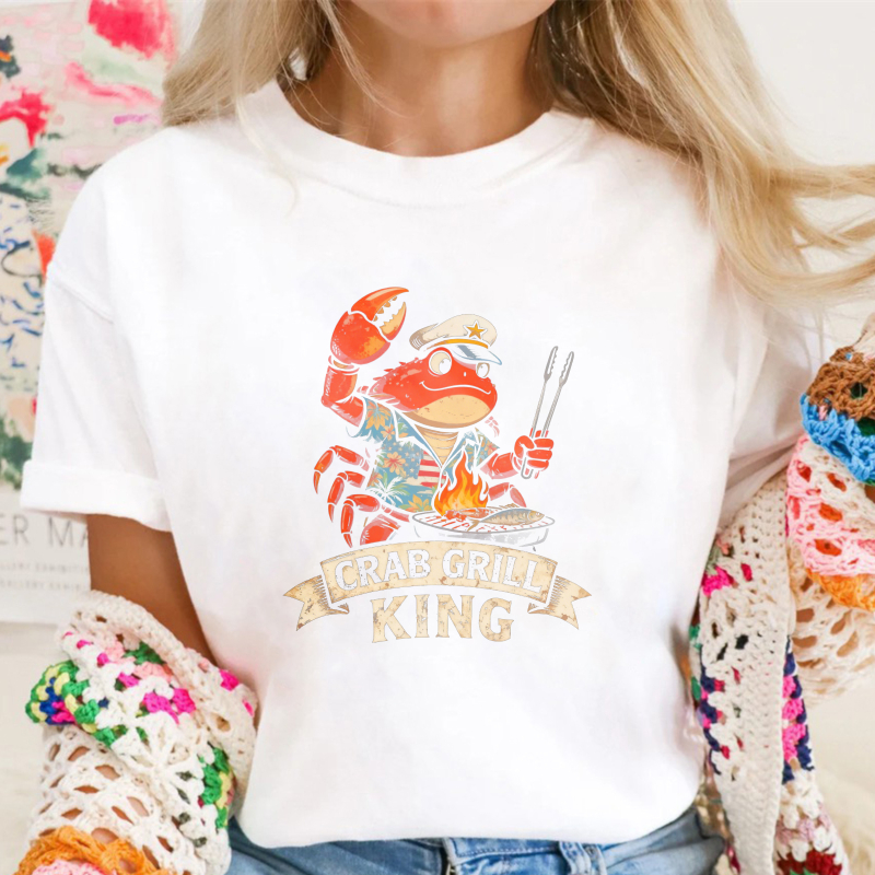 Crab Grill King Seafood Chef Barbecue Unisex Classic T-shirt