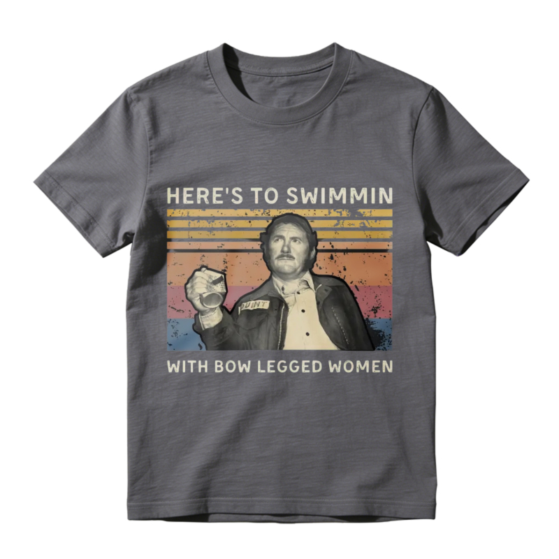 Heres To Swimmin With Bow Legged Women Vintage Retro Unisex Classic T-shirt