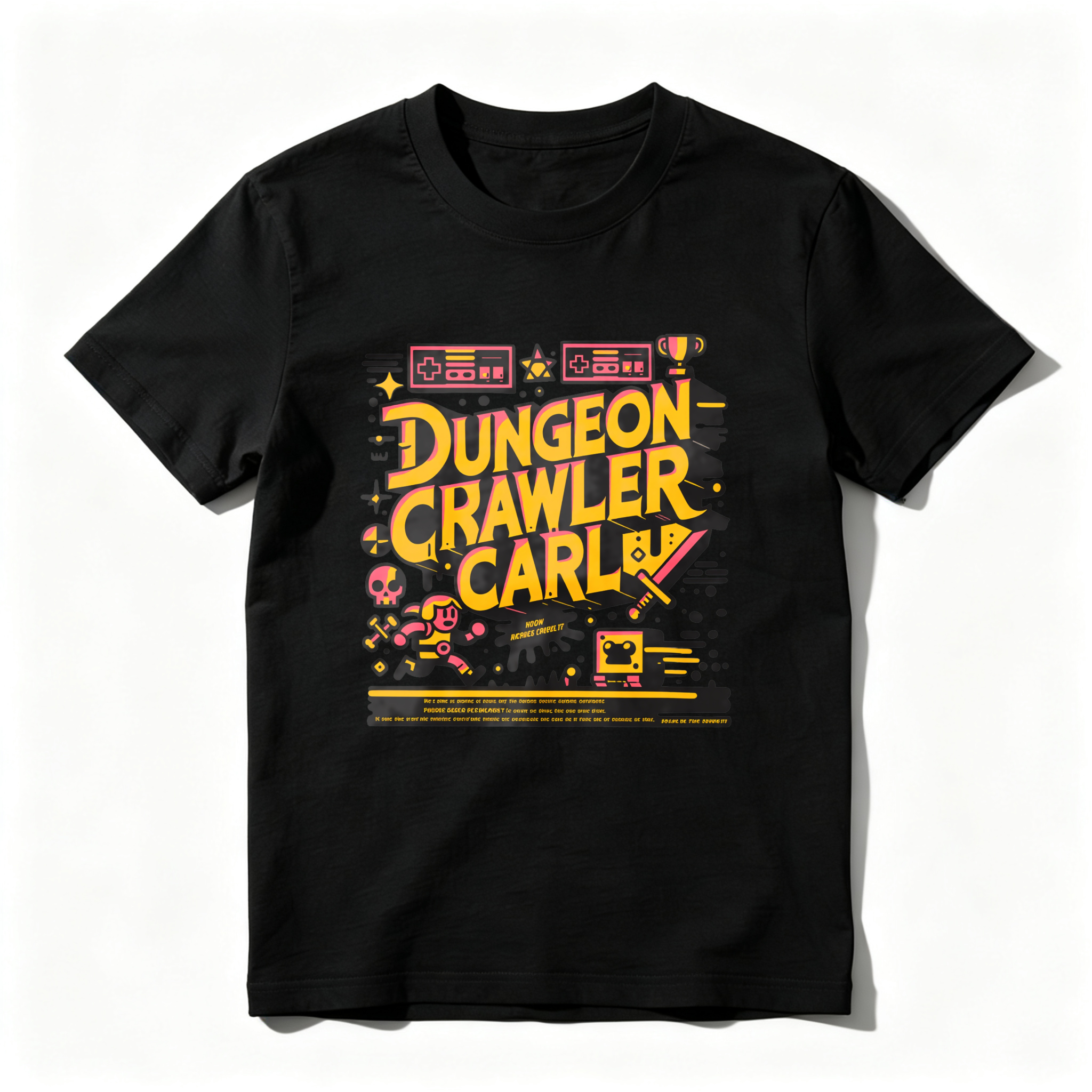 Wardrobecart Dungeon Crawler Carl Game Art Design tshirt