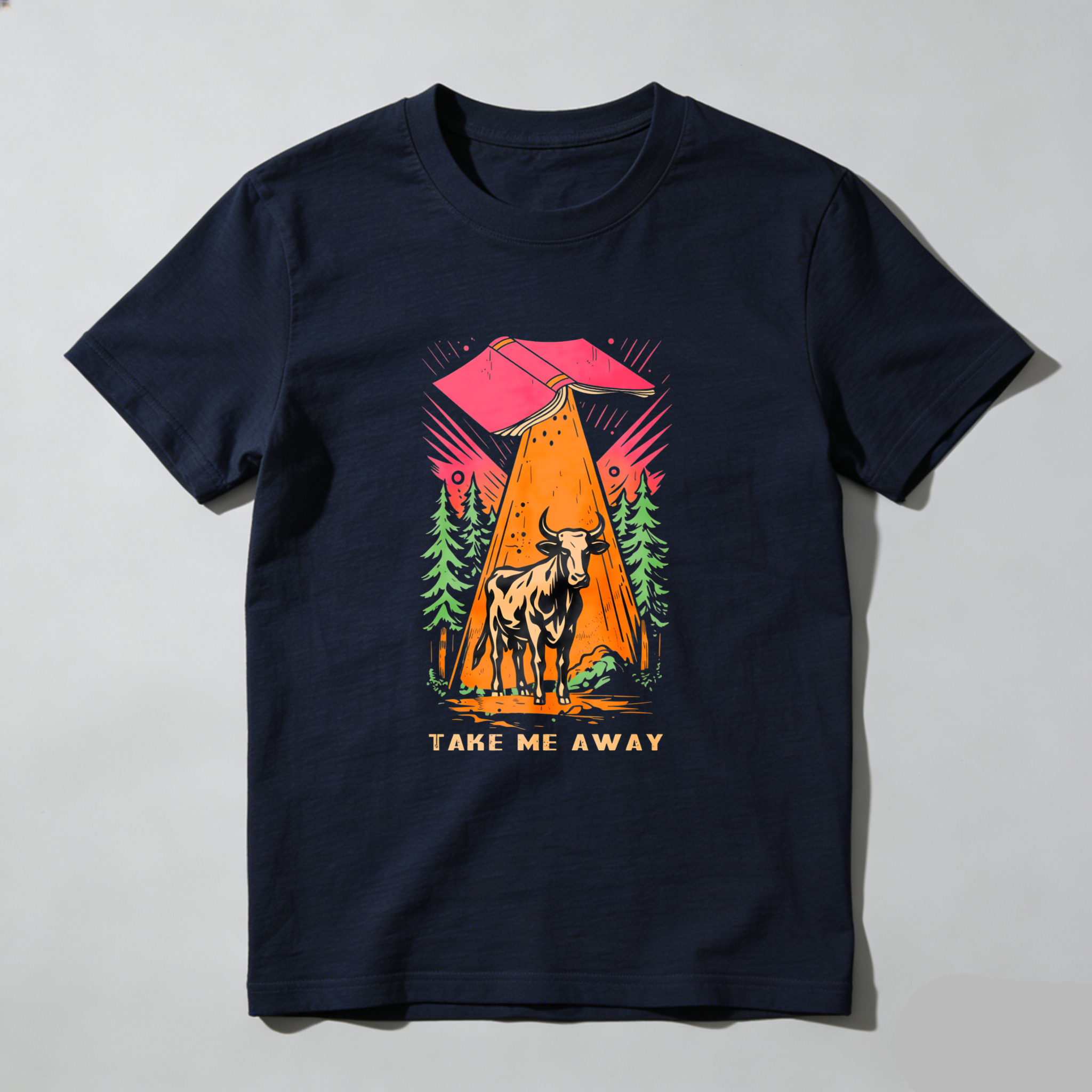 Wardrobecart Mountain Bull Forest Sunset Adventure Take Me Away Tshirt