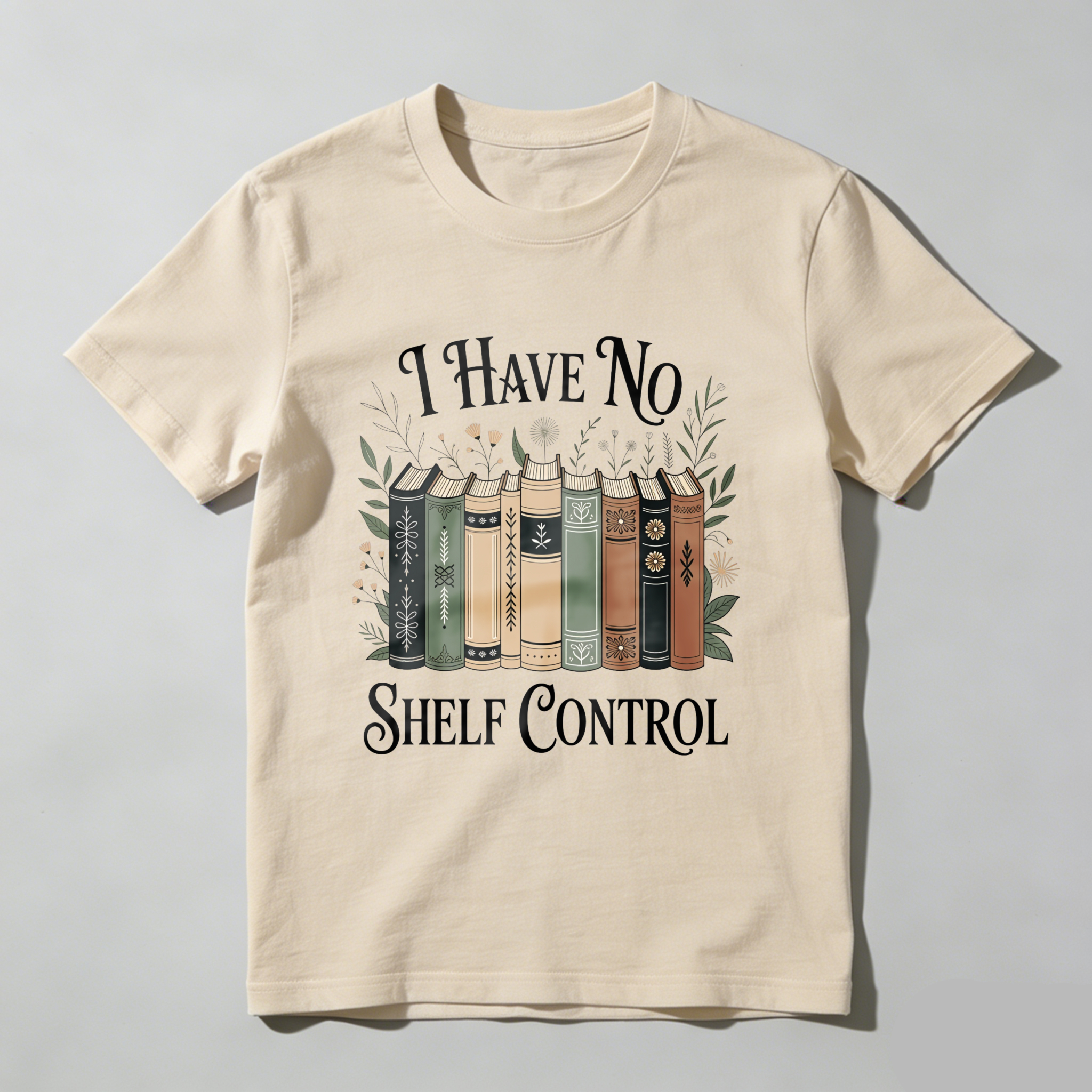 Wardrobecart I Have No Shelf Control Book Stack Design Unisex Classic T-shirt