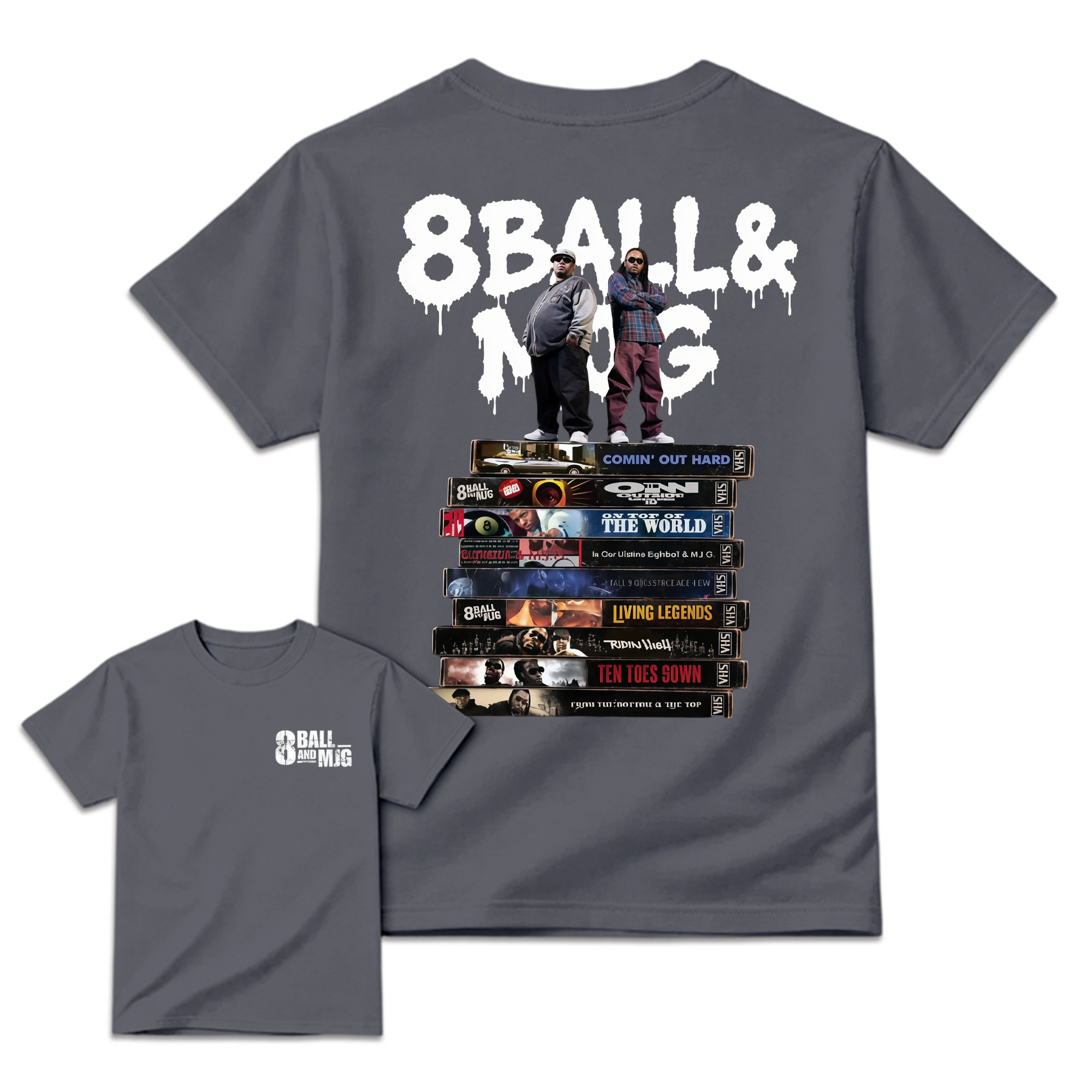 Vintage 8Ball & MJG Album Hip Hop Music Band Shirt