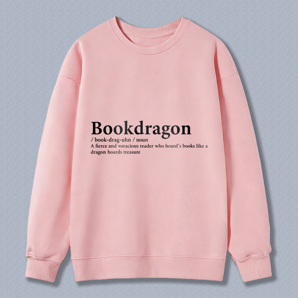 Wardrobecart Bookdragon Definition Unisex Classic Sweatshirt