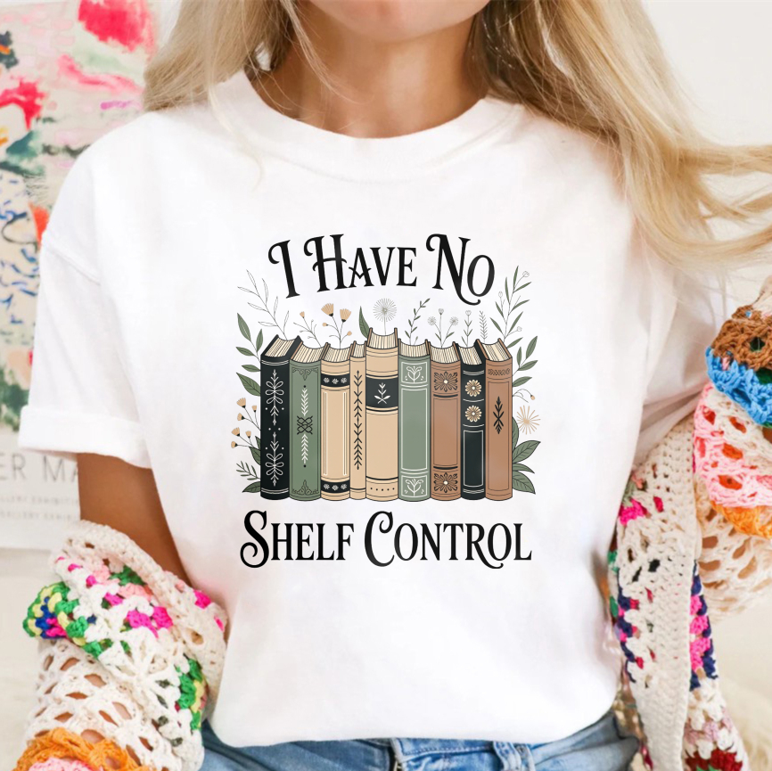 Wardrobecart I Have No Shelf Control Book Stack Design Unisex Classic T-shirt