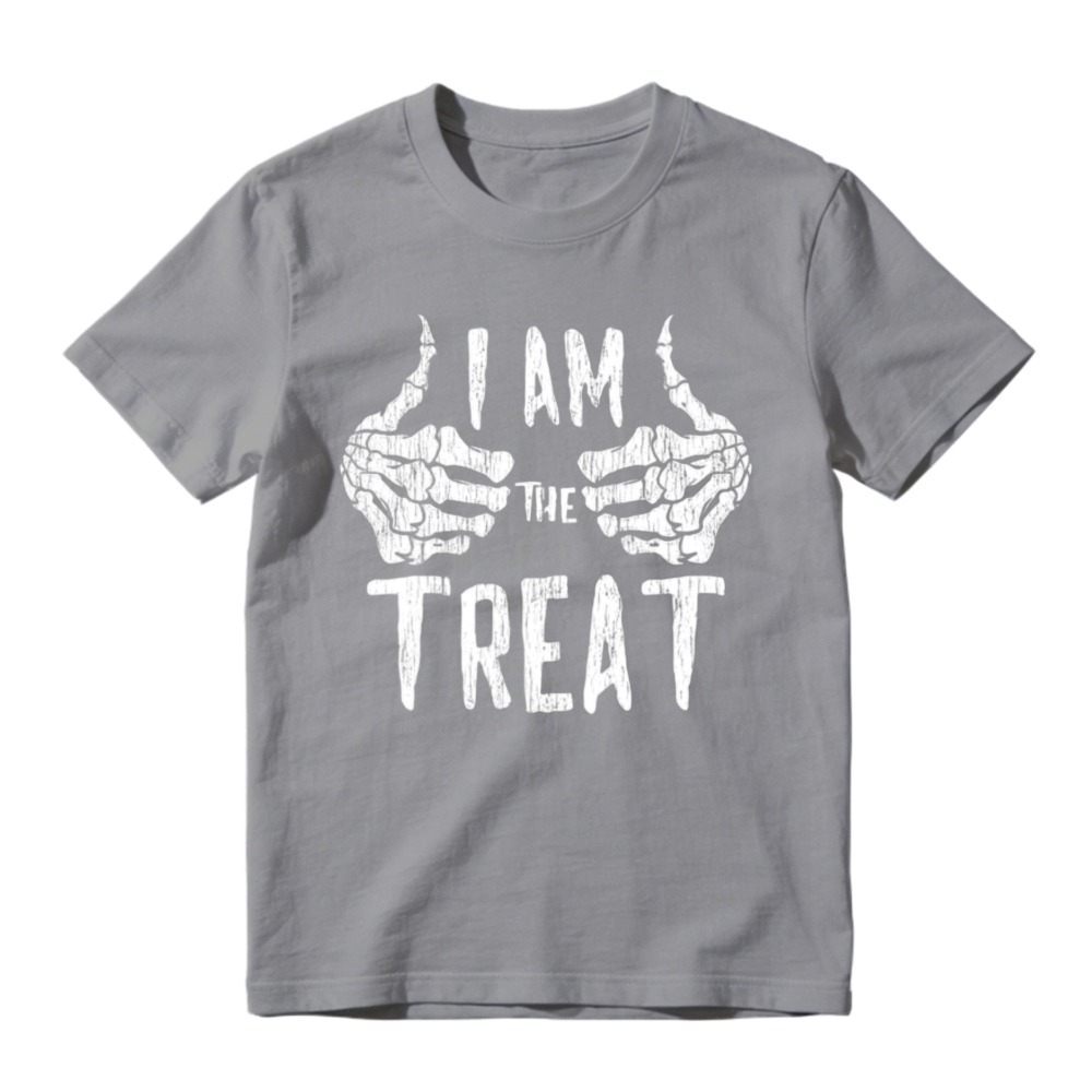 I Am The Treat Skeleton Hands Thumbs Up Halloween Graphic T-shirt