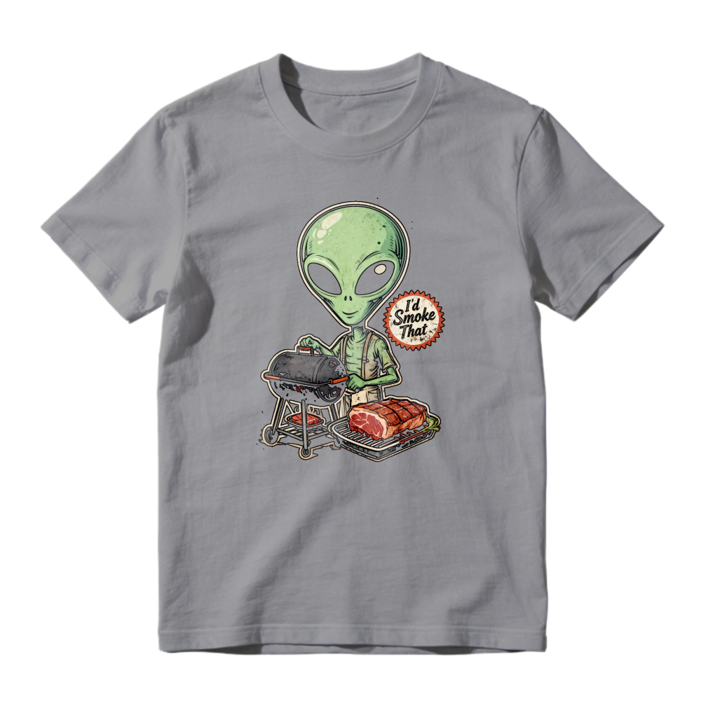 Alien Grilling Barbecue I D Smoke That Unisex Classic T-shirt