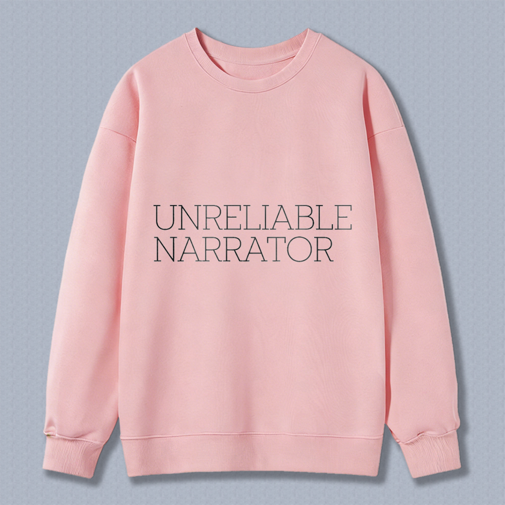 Wardrobecart Unreliable Narrator Unisex Classic Sweatshirt