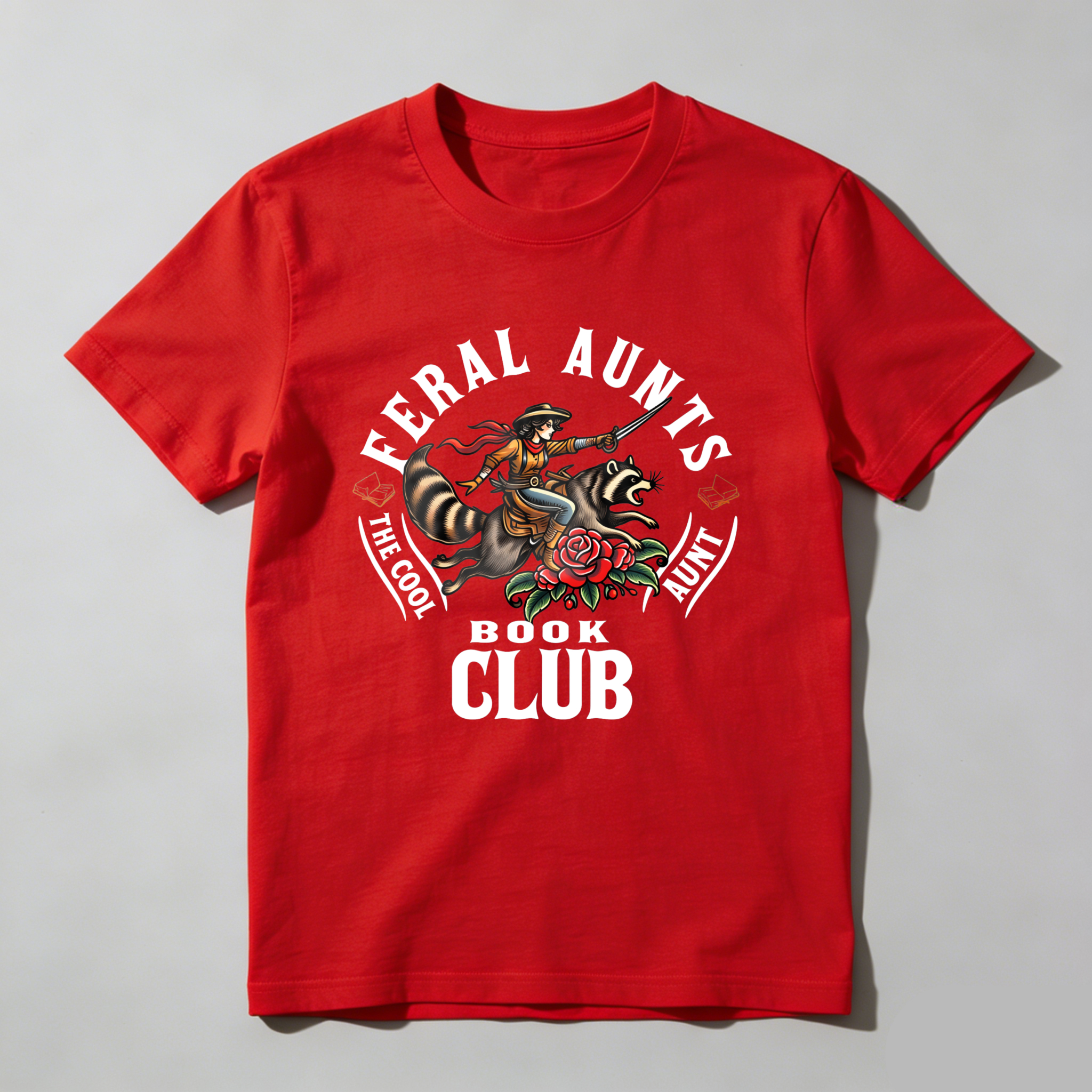 Wardrobecart Feral Aunts Book Club The Cool Aunt tshirt