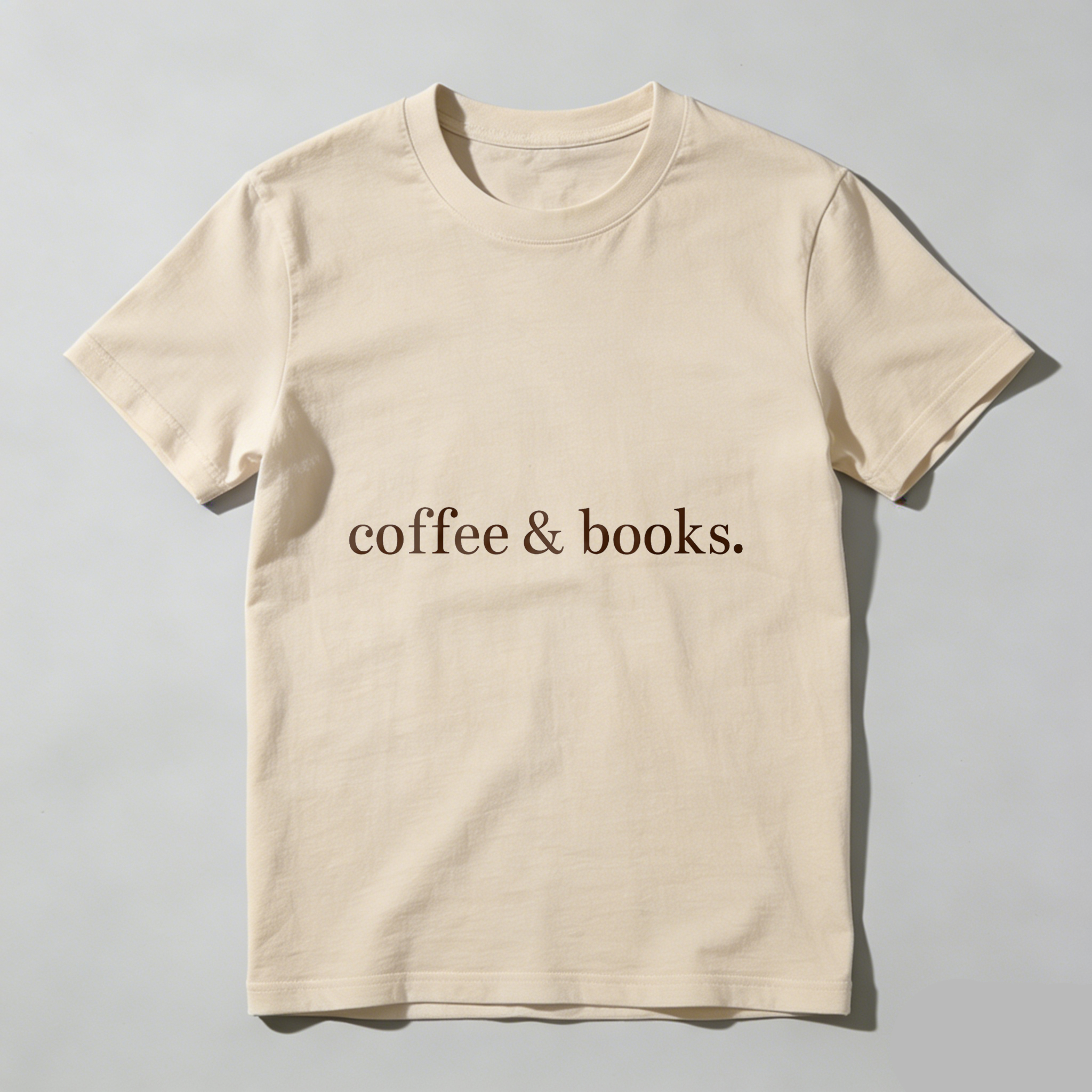 Wardrobecart Coffee And Books Tshirt
