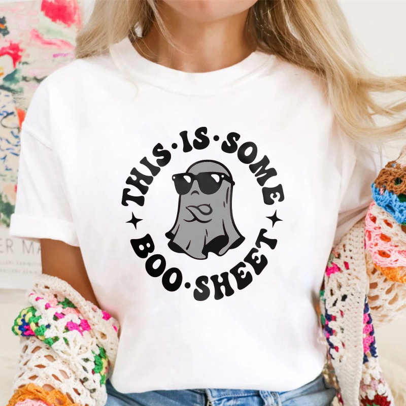 Funny Ghost Wearing Sunglasses This Is Some Boo Sheet, Unisex Classic T-shirt