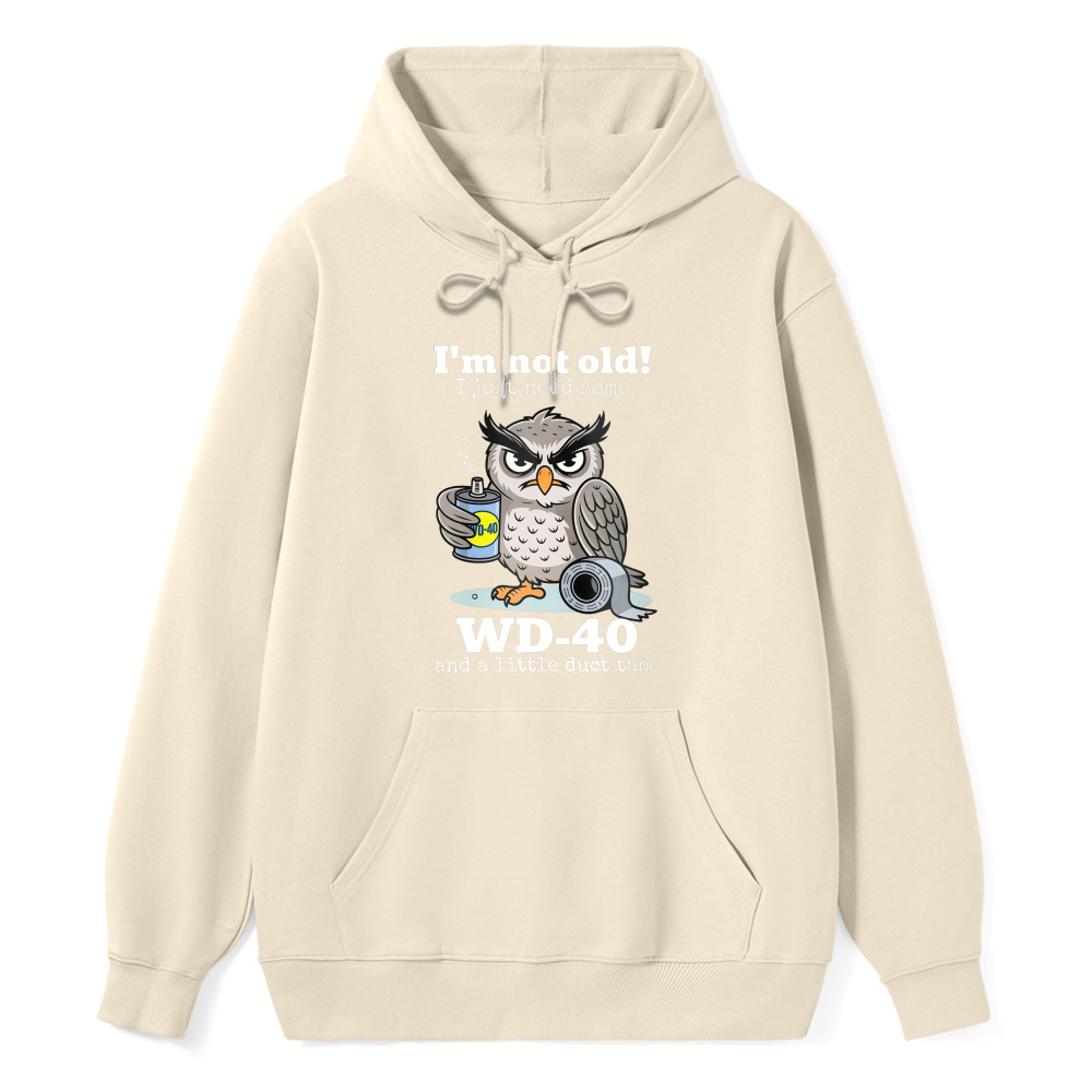Owl Holding Wd 40 And Duct Tape With Text I M Not Old I Just Need Some Wd 40 And A Little Duct Tape T Shirt