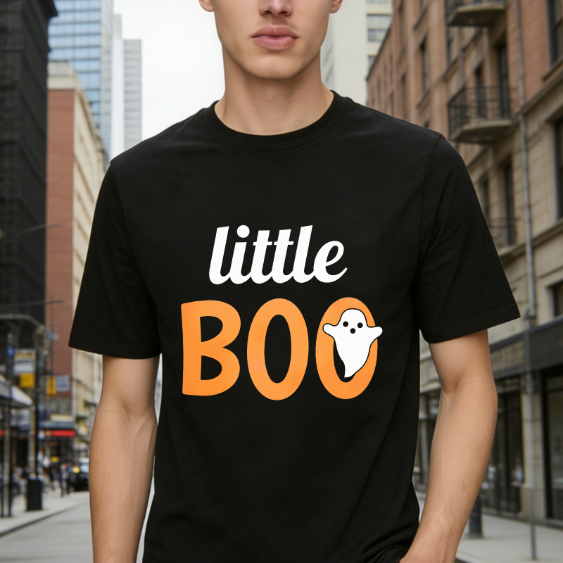 Little Boo Ghost Halloween Unisex Classic T-shirt