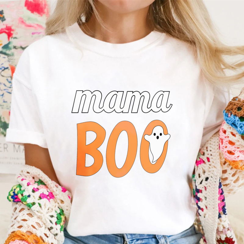 Mama Boo Ghost Halloween Unisex Classic T-shirt