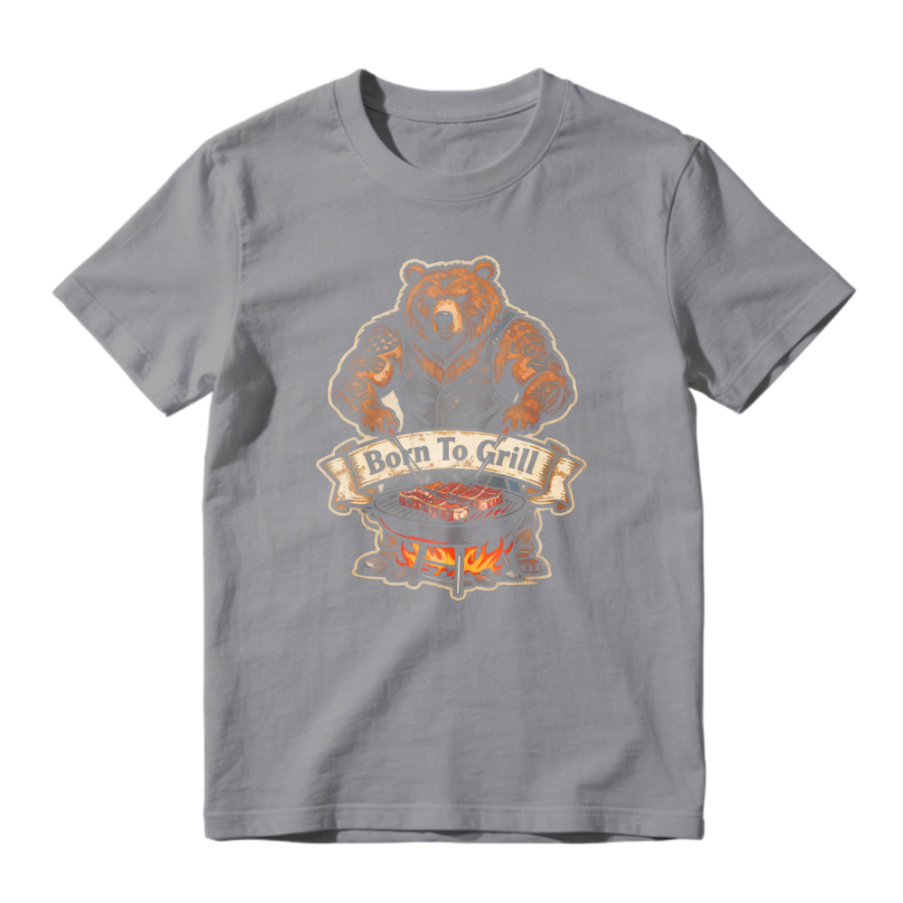 Born To Grill Bear Barbecue Unisex Classic T-shirt