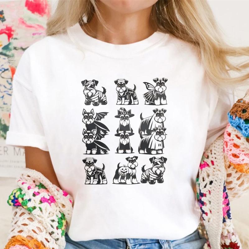 Halloween Costume Dogs Pattern, Unisex Classic T-shirt