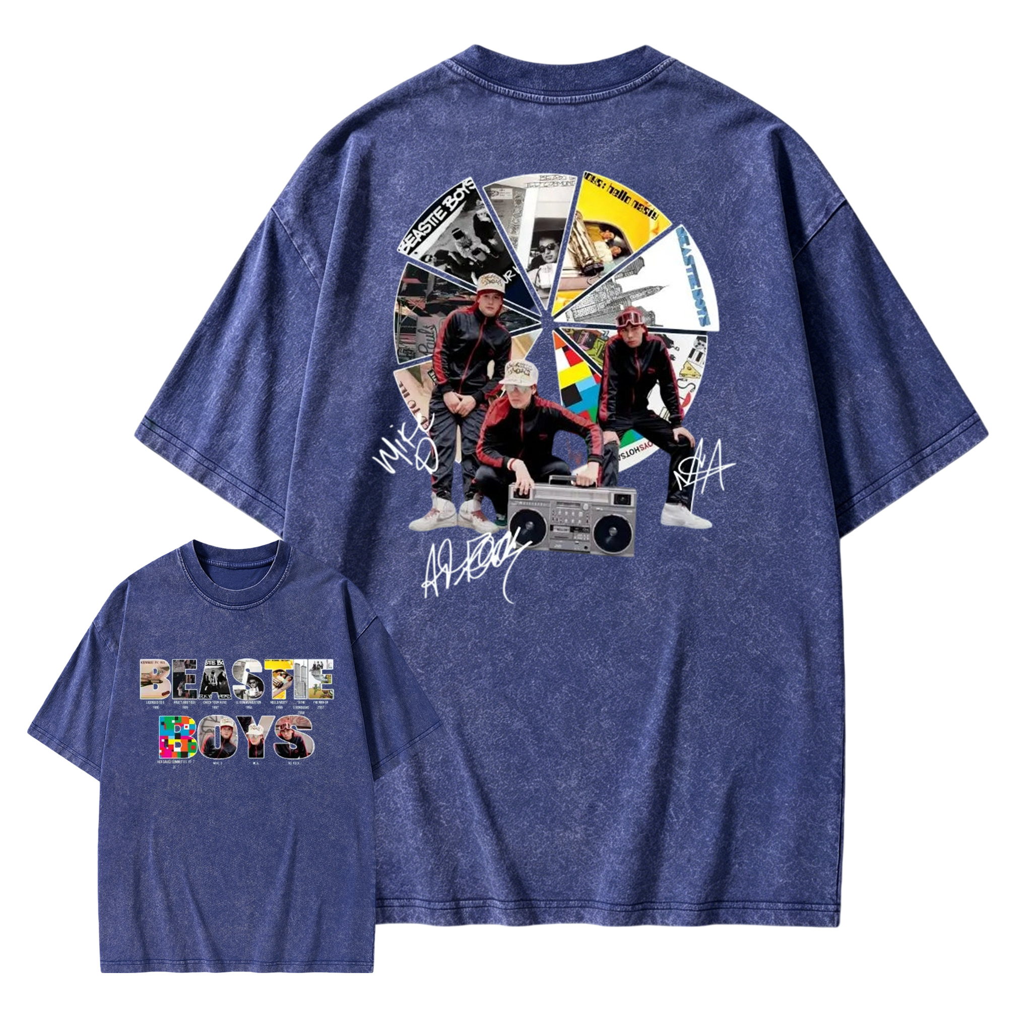 To Honor Beastie Boys Album Hip Hop Music Band Washed T-Shirt