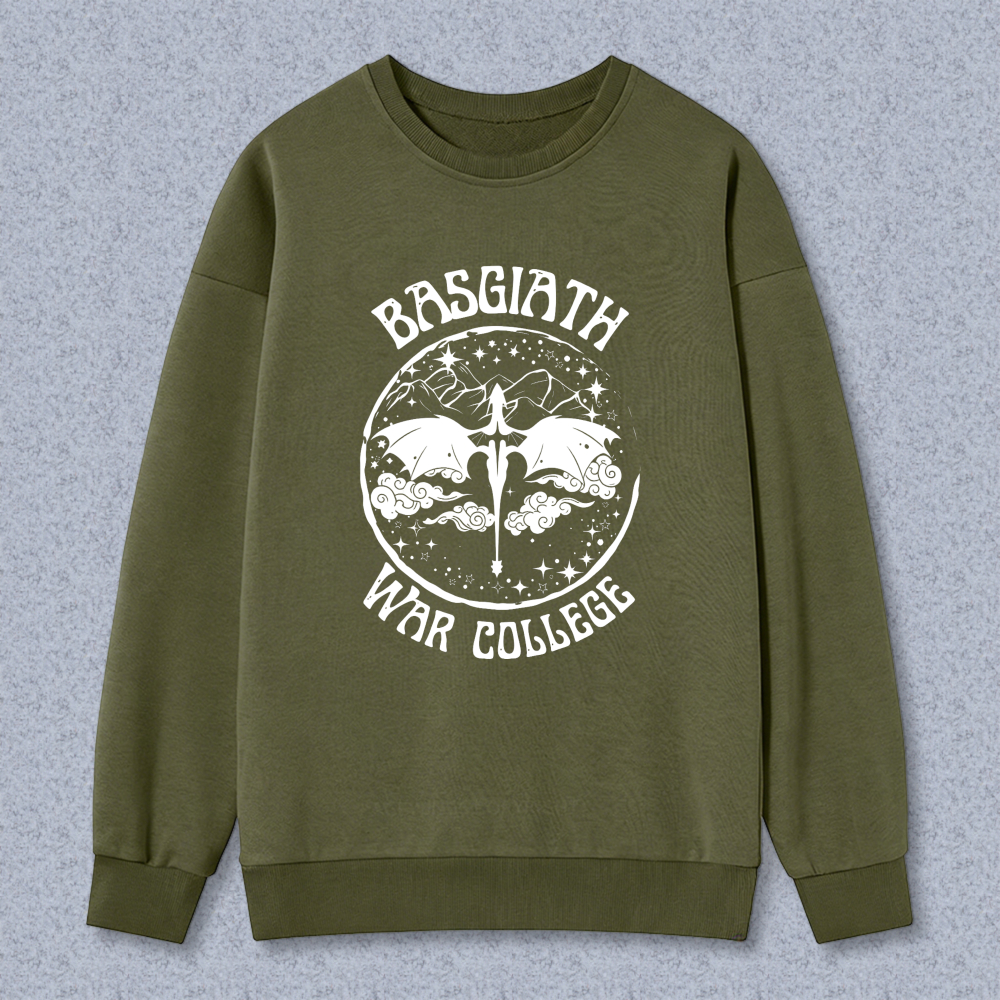 Wardrobecart Basilisk War College Dragon And Sword Design Unisex Classic Sweatshirt